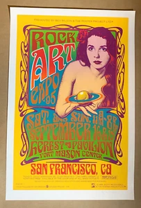 ROCK ART EXPO 1995 SAN FRANCISCO CALIFORNIA POSTER firmato da SCOTT McDOUGALL - Foto 1 di 8