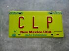 New Mexico license plate #   C  L  P