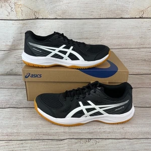 Zapatos de voleibol ASICS Upcourt 6 para hombre talla 11 negro blanco suela de goma - Imagen 1 de 11