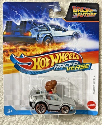HOT WHEELS RACER VERSE MARTY MCFLY BACK TO THE FUTURE **NEW** - Image 1 of 4