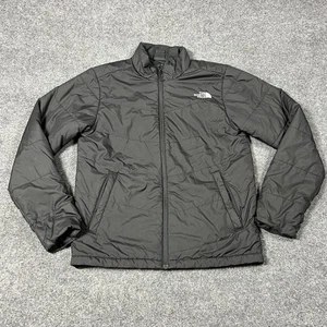 North Face Jacket Mens Small Black Insulated Full Zip Lightweight Puffer Coat - Picture 1 of 12