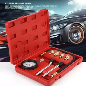 Engine Cylinder Compression Gauge Tester Kit Gas Engine Diagnostic Testing Tool. - Picture 1 of 10