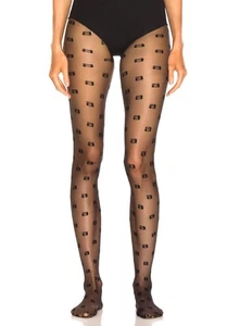 Alexander Wang Logo Tights Brand New In Box Discontinued Size S-M Made In Italy - Picture 1 of 10