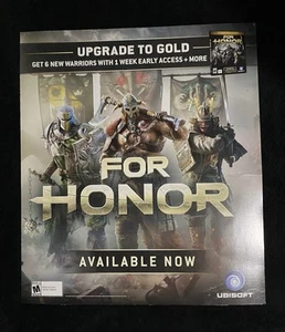 HTF - GameStop- For Honor - Promotional Poster - Picture 1 of 1