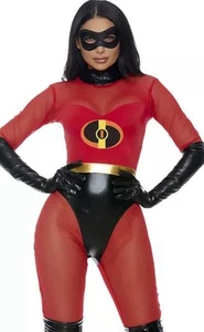 Sexy Forplay Super Suit The Incredibles Red & Black Superhero Costume 559611 - Picture 1 of 5