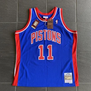 Camiseta Mitchell & Ness NBA HWC Isiah Thomas Detroit Pistons 1988-89 azul XL NUEVA CON ETIQUETAS - Imagen 1 de 12