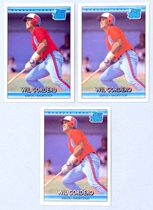 (3) Wil Cordero 1992 Donruss Baseball Rated Rookie NM RC Lot #2 - Bild 1 von 2