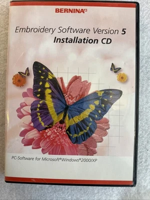 Bernina Embroidery Software 5 Installation Replacement CD No Dongle 1-disc - Image 1 of 3