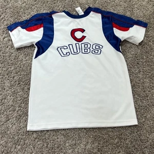 Team Athletics Cubs T-Shirt MLB Baseball Jersey Style White Blue Red L - Picture 1 of 7