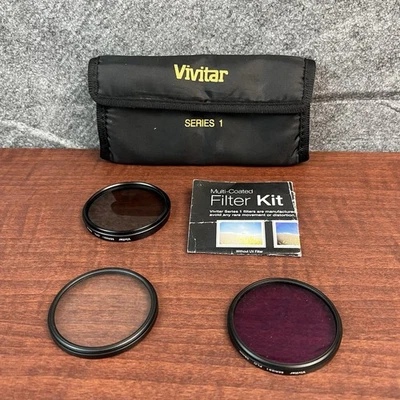 Vivitar Series 1 (filter set) with UV filter, Polarizer, and Florescent Filter - Image 1 of 4