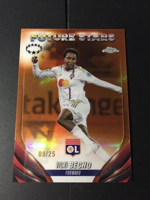 2023-24 Topps Chrome Vicki Becho Orange 8/25 FS France Olympique Lyonnais - Image 1 of 2
