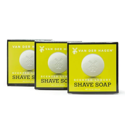 Men'S Luxury Scented Shave Soap (Pack of 3) - Image 1 of 4