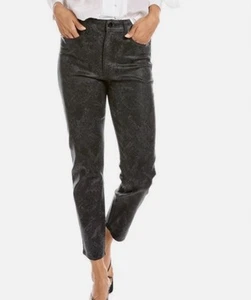 Rag & Bone Nina High Rise Ankle Cigarette Jeans Black Snake Foil Gr. 25 Neu mit Etikett - Bild 1 von 19