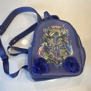 Harry Potter Hogwarts Rucksack Handtasche Lila Bommeln Reißverschluss - Bild 1 von 24