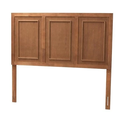 Baxton Studio Giordano Ash Walnut Finished Wood Queen Size Headboard - Image 1 of 4