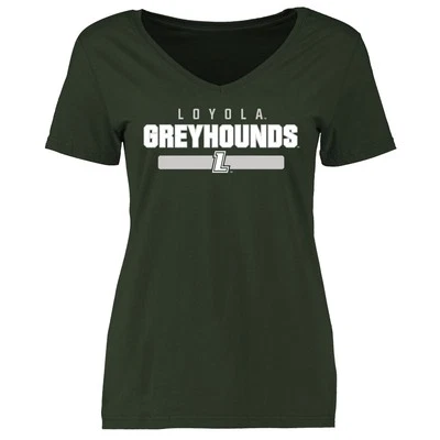 Women's Green Loyola College Maryland Greyhounds Team Strong T-Shirt - Image 1 of 2