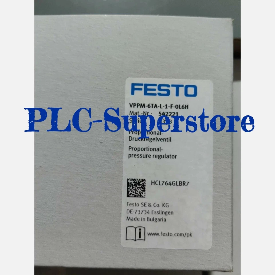 New One Festo VPPM-6TA-L-1-F-0L6H 542221 Proportional Valve - Image 1 of 1