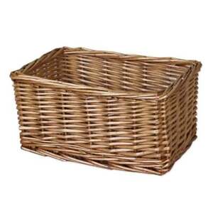 Windermere Small Wicker Storage Basket Bathroom Pantry Woven Willow Shelving