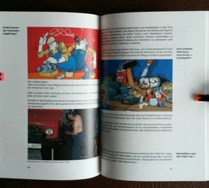 Feuerwehr Feuerwehrhaus Feuerwehrmann Brandschutz 1987 Comic BAGUV Feuerwehrauto - Bild 1 von 12