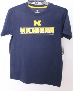 NEW University of Michigan Wolverines Colosseum Navy SS Tee T-Shirt Youth M - Picture 1 of 9