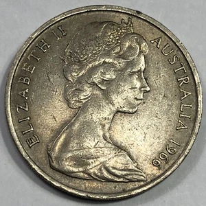 1966 Australia Twenty Cent Foreign Coin #2343 - Picture 1 of 2