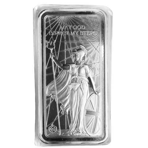 2022 U.K. 10 Pound St. Helena Standing Britannia 10 oz Silver Bar Cover