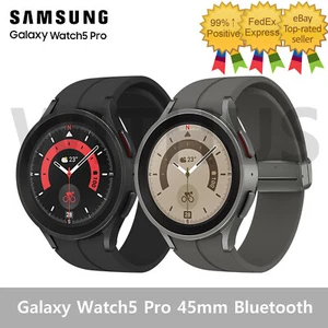 SAMSUNG Galaxy Watch5 Pro 45mm SM-R920N Titanium Smartwatch Bluetooth - Tracking - Picture 1 of 13