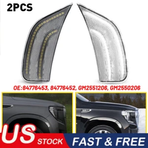 LED Side Marker Lights For 2021-up Cadillac Escalade Chevy Suburban GMC Yukon - Picture 1 of 14