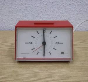 Reloj Despertador Eléctrico Remington Rojo Vintage De Los 60S Y 70S - Imagen 1 de 6