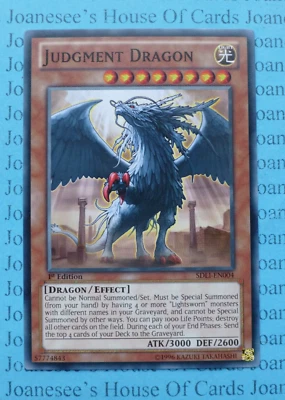 SDLI-EN004 Judgment Dragon Yu-Gi-Oh Card 1st Edition New - Image 1 of 3