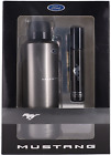 Black By Ford Mustang For Men Set: EDT + Deo Body Spray 0.5oz+6.8oz New