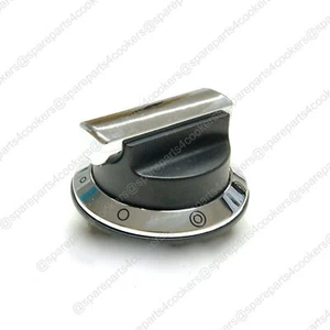 RANGEMASTER Professional Plus Control Knob Assembly Black/Chrome P057999 P042871 - Picture 1 of 8