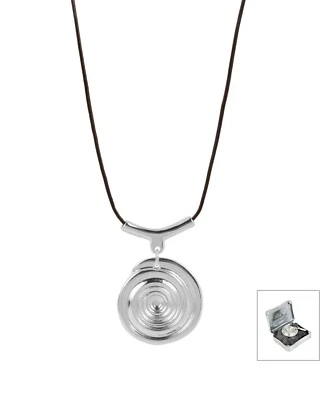 Collar Disco Robert Lee Morris RLM Tono Plateado NUEVO En Caja Foto 1 de 4