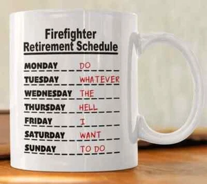 Taza de café programa de jubilación de bombero regalo para bombero compañero de trabajo retirado - Imagen 1 de 7