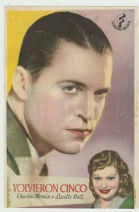 Póster de la película española Five Came Back 1939 Herald - Chester Morris, Lucille Ball - Imagen 1 de 2