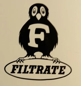 Filtrate 3" x 3.5"  lambretta vespa Camper Van car  Decal bike - Picture 1 of 1