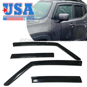 Viseras de ventana de montaje exterior parasol protectores de lluvia para Jeep Renegade 2015-2022 - Imagen 1 de 9