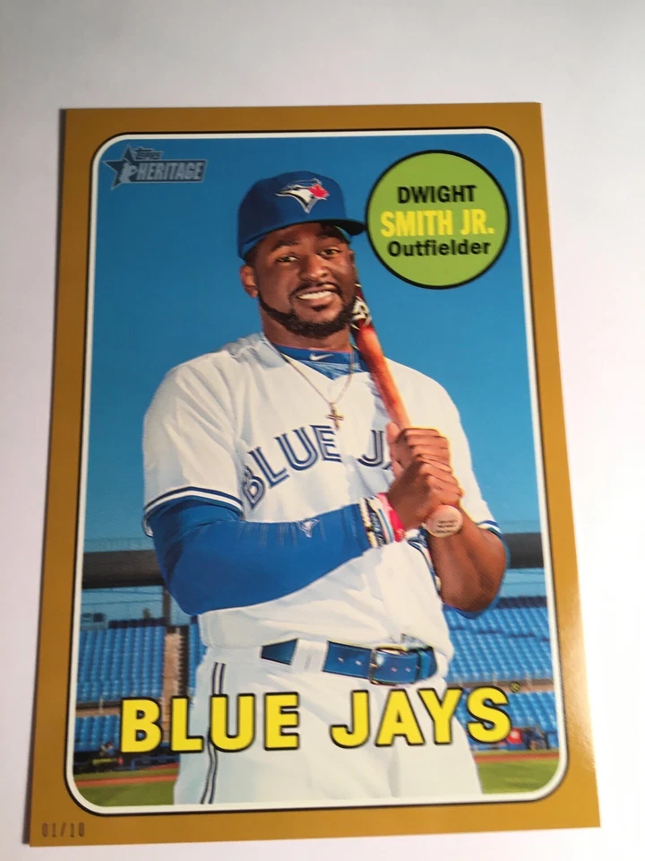 2018 Topps Heritage High Number Jumbo 5x7 Dwight Smith Jr Blue Jays 646 01/10 - Image 1 of 1
