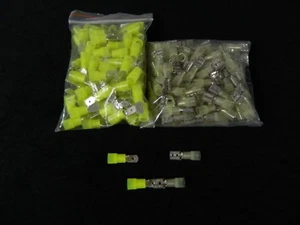 100 PK NYLON CALIBRE 10-12 DESCONEXIÓN RÁPIDA .250 HEMBRA MACHO 50 PIEZAS CADA TERMINAL - Imagen 1 de 4