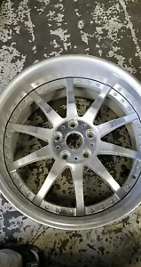 19" RADENERGIE MOTORSPORT RIM WHEEL R10 19X10in SILVER (SINGLE WHEEL) - Picture 1 of 6