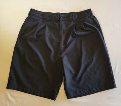 Reebok Golf Men's Pleated Black Shorts Elastic Stretch Waistband Size 40 - Image 1 of 4