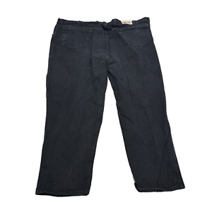 Vintage Levi's 545 LOOSE Washed Black Denim Jeans measured Size 54x29