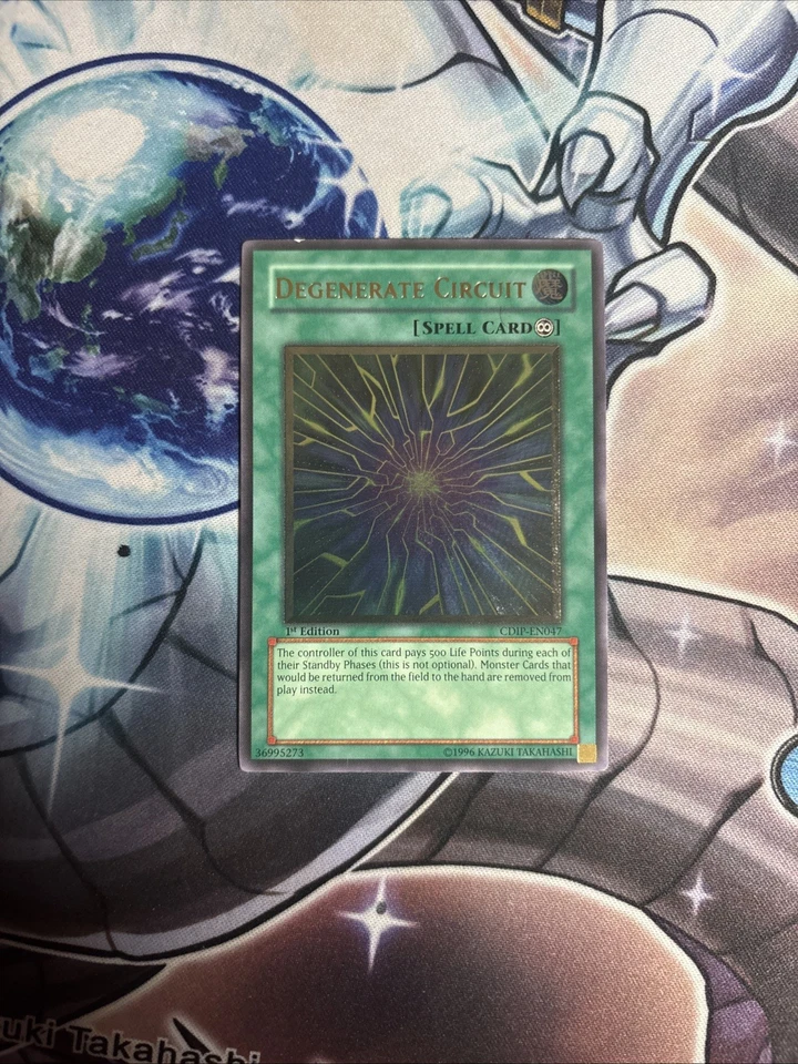(YVH) Yugioh 1x Degenerate Circuit Ultimate Rare CDIP-EN047 Cyberdark Impact VLP - Image 1 of 4