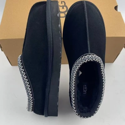 UGG Women's Tasman II Black Women's Shoes Suede Upper Wool Slippers US 6-11 - Image 1 of 4
