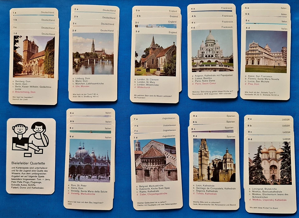 Auténticas cartas de cuarteto religioso de iglesias y catedrales Joker Alemania Foto 1 de 4