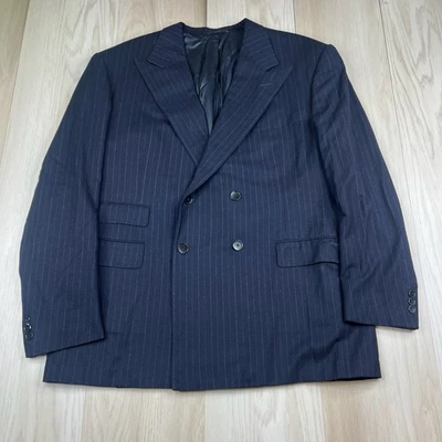 Ralph Lauren Purple Label Double Breast 2 Button Blazer Men’s Sz 44 Long Blue - Image 1 of 4