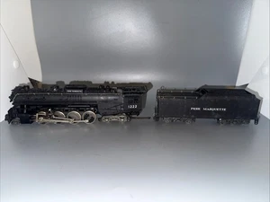 AHM 5061C Pere Marquette Loco & Tender Berkshire 2-8-4 1222 No Box HO Scale - Picture 1 of 19