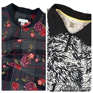 CJ Banks Lot Of 2 Full Zip Lightweight Jackets Women’s Size 2X Pockets Designer - Picture 1 of 19