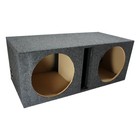 Car Audio Dual 12" Vented Subwoofer Stereo Sub Box Ported Enclosure Speaker
