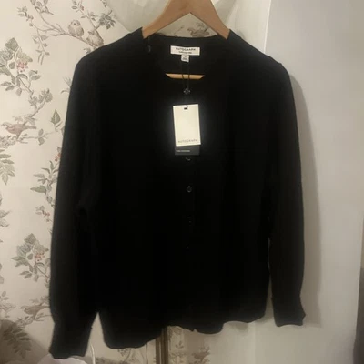 ✨M&S AUTOGRAPGH ✨Pure Cashmere Jet Black Cardigan Size 16✨New - Image 1 of 4